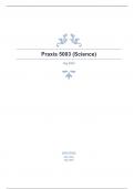 Praxis 5003 (Science) questions with correct answers 
