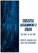 COS3711 Assignment 2 2024 | Due 18 July 2024