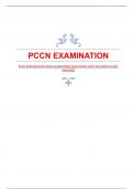 PCCN EXAMINATION 2024|GUARANTEED QUESTIONS WITH ACCURATE ACUAL ANSWERS