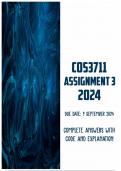 COS3711 Assignment 3 2024 | Due 9 September 2024