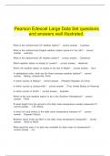    Pearson Edexcel Large Data Set questions and answers well illustrated.