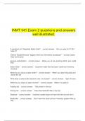 INMT 341 Exam 2 questions and answers well illustrated.