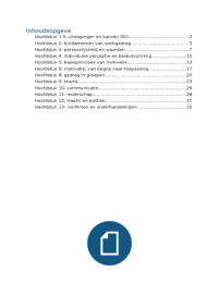 Samenvatting Gedrag in organisaties H1.5   H2 t/m H6   H8 t/m H13