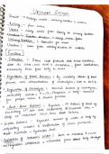 Urinary system short hand written notes 