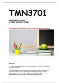 TMN3701 ASSIGNMENT 3 2024