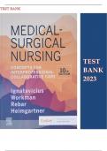 Test Bank for Medical-Surgical Nursing: Concepts for Interprofessional Collaborative Care 10th Edition by Donna D. Ignatavicius MS RN CNE CNEcl ANEF FAADN (Author), M. Linda Workman PhD RN FAAN (Author), Cherie R. Rebar PhD MBA RN CNE CNEcl COI FAADN (Aut