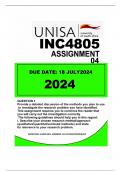 INC4805 ASSIGNMENT 04....DUE DATE 18 JULY 2024