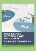 NCCP SAMPLE QUESTIONS WITH 100% CORRECT ANSWERS GRADED A+