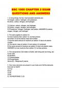 BSC 1005 CHAPTER 2 EXAM QUESTIONS AND ANSWERS