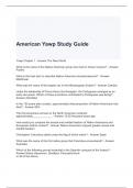 American Yawp Study Guide with 100% correct Answers