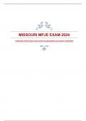 MISSOURI MPJE EXAM 2024 WITH GUARANTEED ACCURATE ANSWERS