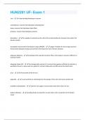 HUN2201 UF- Exam 1 Questions & Answers Already Graded A+