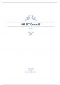 NR 327 Exam #2 with complete solutions