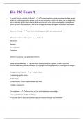 Bio 280 Exam 1 Questions And Answers!!