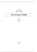 NR 327 QUIZ 2 TERMS correctly answered