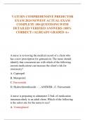 VATI RN COMPREHENSIVE PREDICTOR  EXAM 2024 NEWEST ACTUAL EXAM  COMPLETE 180 QUESTIONS WITH  DETAILED VERIFIED ANSWERS (100%  CORRECT) /ALREADY GRADED A+