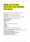 BIOD 152  REVISED QUESTIONS AND ANSWERS 2024/20245