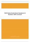 NCE Study Guide Exam Questions & Answers 100% Correct!!