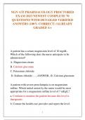 NGN ATI PHARMACOLOGY PROCTORED  EXAM 2023 NEWEST COMPLETE 70  QUESTIONS WITH DETAILED VERIFIED  ANSWERS (100% CORRECT) /ALREADY  GRADED A+