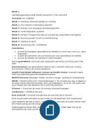 SGM 1e jaar-Blok 3-Leefstijlbegeleiding-Samenvatting