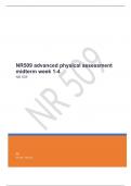 NR509 advanced physical assessment midterm week 1-4 FULLY SOLVED