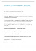 Virology Exam 2 Exam 2024 [VErifiEd] 1, 2 - ANSWER-The immunodeficiency viruses are HIV ___ and HIV ___ AIDS - ANSWER-HIV-1 is the etiological agent of the ___ epidemic. AIDS denialists - ANSWER-the hypothesis that HIV-1 causes AIDS has been tested by ina