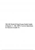 NR-503 Week 8 Final Exam Study Guide (Chapter 2 – 20). 100% Correct Questions & Answers Grade A+ 2024/2025