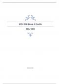 SCM 300 Exam 2 Davila DAVILA ASU SCM 300 Arizona State University - Question and answers rated A+