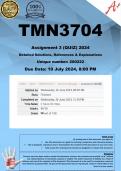 TMN3704 Assignment 3 (COMPLETE ANSWERS) 2024 (200222)- DUE 10 July 2024