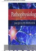 TEST BANK FOR PATHOPHYSIOLOGY 7TH EDITION BY JACQUELYN L. BANASIK CHAPTER 1-54|COMPLETE GUIDE LATEST UPDATE WITH VERIFIED CORRECT ANSWERS