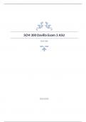 SCM 300 Davilla Exam 3 ASU DAVILA ASU SCM 300 Arizona State University -Questions with complete solution 
