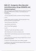 NUR 331_ Analgesics (Non-Steroidal Anti-Inflammatory Drugs (NSAIDS) and Acetaminophen) Questions with 100% Actual correct answers | verified | latest update | Graded A+ | Already Passed | Complete Solution 2024 - 2025