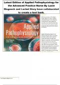 Latest Edition of Applied Pathophysiology for the Advanced Practice Nurse By Lucie Dlugasch and Lachel Story have collaborated to create a test bank.