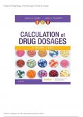 Test Bank For Calculation of Drug Dosages 12th Edition 2024/2025 Update. Graded A+ and Verified