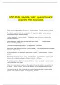   CNA TMU Practice Test 1 questions and answers well illustrated.