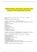   LMSW EXAM - Bootcamp! Questions and answers 100% guaranteed success.