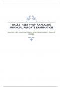 WALLSTREET PREP: ANALYZING FINANCIAL REPORTS EXAM 2024 WITH ACCURATE ANSWERS