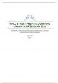 WALL STREET PREP: ACCOUNTING CRASH COURSE EXAM 2024 WITH GUARANTEED ACCURATE ANSWERS