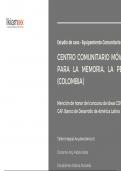 CENTRO COMUNITARIO MÓVIL: ESPACIOS INFRAESTRUCTURALES PARA LA MEMORIA, LA PEDAGOGÍA Y EL EMPRENDIMIENTO (COLOMBIA)