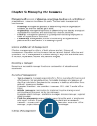 Summary of Management of Organisations, chapter 5 - 10, European Studies