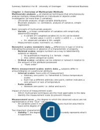 Summary Statistics II 