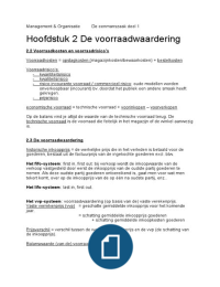 de voorraadwaardering samenvatting Management & Organisatie / economie 