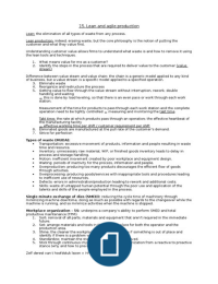 Operations Management Chapter 15