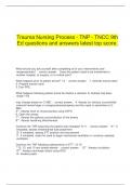  Trauma Nursing Process - TNP - TNCC 9th Ed questions and answers latest top score.