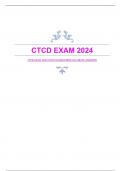 CTCD EXAM 2024 WITH GUARANTEED ACCURATE ANSWERS
