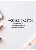 CAS3701 ASSIGNMENT 6 PART B & C DUE DATE 28 JUNE 2024