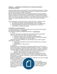 Artikelen Neuropsychological Assessment