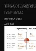 class 11 mathematics chapter :- TRIGONOMETRIC IDENTITIES