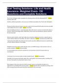 XCEL Louisiana Laws and Rules Exam Questions and Complete Solutions Bundle Compilation Graded A+