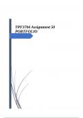 TPF3704 Assignment 50 PORTFOLIO (COMPLETE ANSWERS) 2024 (278812) - DUE 29 August 2024 ;100% TRUSTED workings, explanations and solutions.